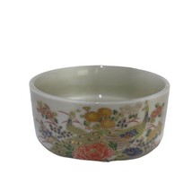 VTG Satsuma Porcelain Sanford Peacock Floral Bowl Trinket 4.5x2 Made In Japan - £9.91 GBP