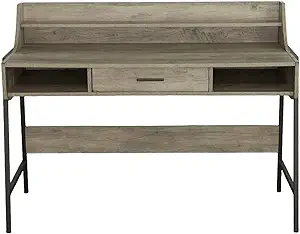 Progressive Furniture Maple Engineered Wood Accent Desk in Driftwood/Met... - $438.99