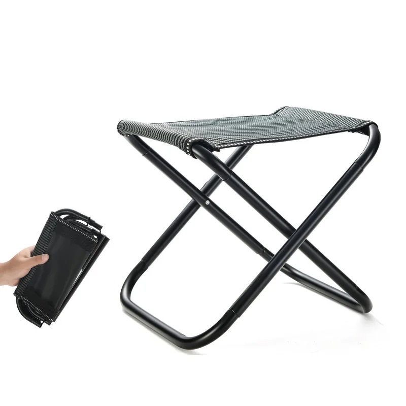 Outdoor Folding Stool Camping Fishing Chairs Nature Hike Portable Ultralight - £16.14 GBP+