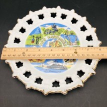 Vintage Reticulated New Hampshire Souvenir Plate 8.25 inch The Granite State - £7.86 GBP