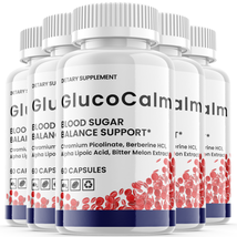 (5 Pack) Glucocalm Pills, Gluco Calm Blood Pressure Sugar Support (300 Capsules) - £95.35 GBP