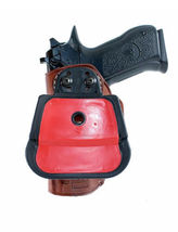 Fits IWI MASADA 9mm Square Trigger Guard 4.1”BBL Leather Paddle Holster #1527# R image 4