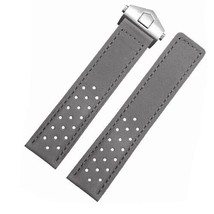 Cow Leather Strap for TAG HEUER MONACO CARRERA FORMULA 1 Watch 22mm Grey - $35.53