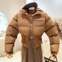 Winter Thickened Cotton Padded Parkas Short Sexy Women Jacket Coat Female Qualit - £56.13 GBP