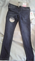 Vanilla Star Jeans Girls Sz 8 stretch Jeggings w knit waist.dark  BlueNWT - £9.01 GBP
