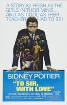 To Sir, with Love Movie Poster 1967 Sidney Poitier Art Film Print Size 24x36" - $10.90+