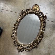 Vintage Gold Mirror Mid Century Rococo Hollywood Regency 28”x18” Nice - $106.43