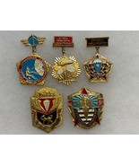 USSR, SOVIET UNION, RUSSIAN, PARACHUTIST, AIRBORNE, PARA BADGES, GROUPIN... - $15.00