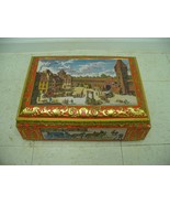 Vintage West Germany E Otto Schmidt Tin 16.5x11.5x6.5&quot; Plaza Nurnberg USED - $29.74