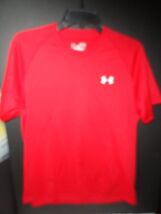 Under Armour Men's HeatGear Short Sleeve Red Tee Shirt Size Medium - $24.75