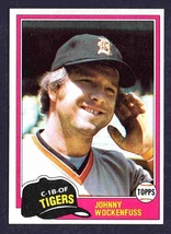 Detroit Tigers Johnny Wockenfuss 1981 Topps # 468 nr mt ! - £0.40 GBP