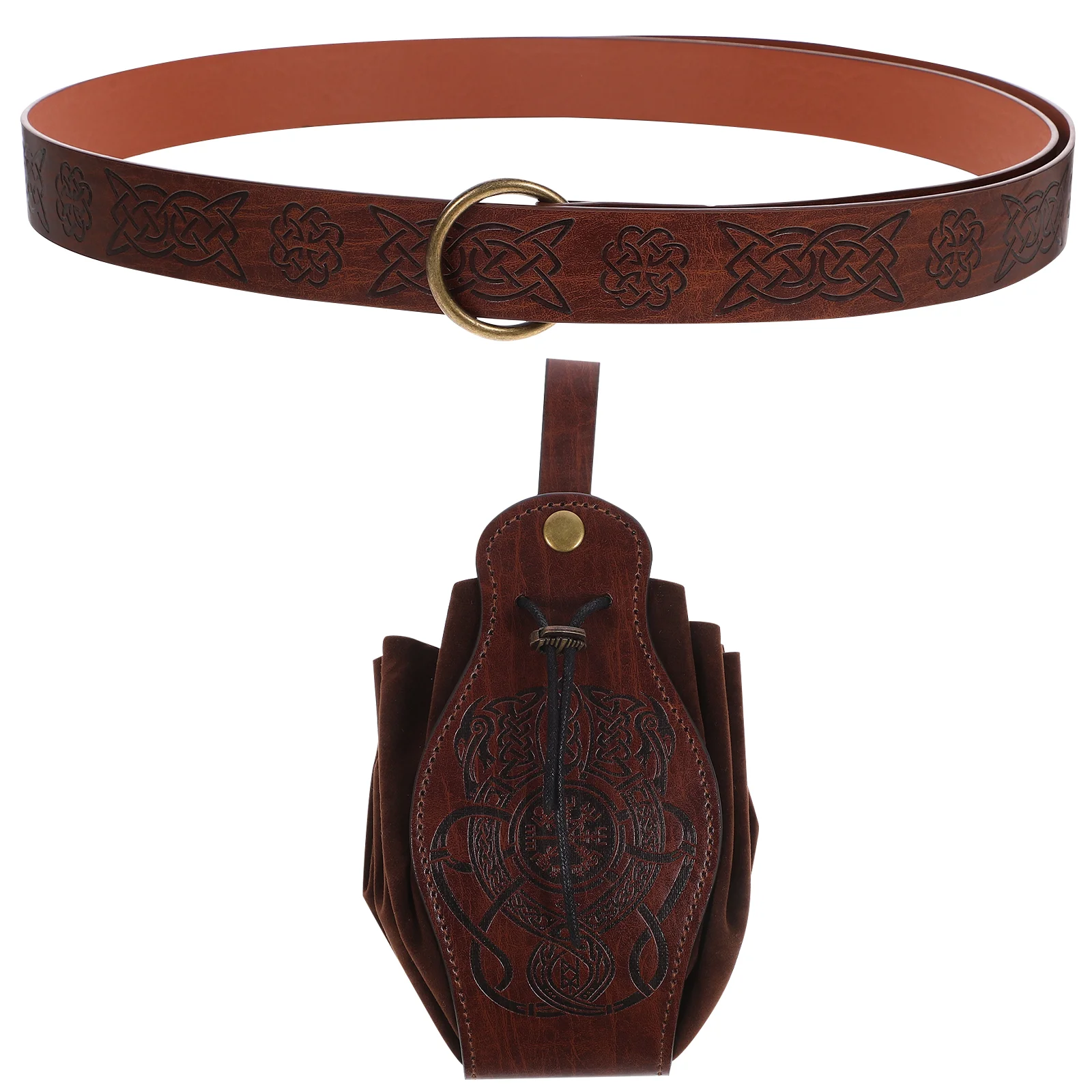Girdle Viking Accessories Belt Medieval Pouch Clothes for Men Clothing - £14.54 GBP