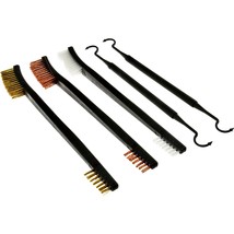 Gun Rifle Pistol Cleaning Brushes and Double Ended Picks 5 Pc 7&quot; Set NEW - £7.96 GBP