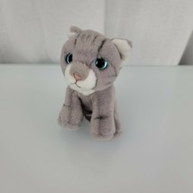 Russ Mini Miniature Small Stuffed Plush Gray Tabby Cat Kitten 39538 Soft Striped - £31.64 GBP