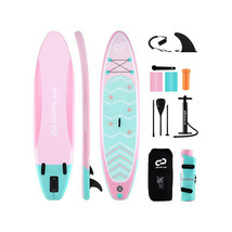 11 Feet Inflatable Stand up Paddle Board with 3 Fins and Adjustable Paddle-L - C - $4,646.00 MXN