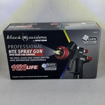 NEW - BLACK WIDOW Professional HTE Spray Gun w/Rear Fan Control #BW-HTE-RF - £129.84 GBP