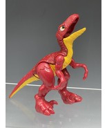 Fisher Price Imaginext Red Yellow Velociraptor Raptor Dinosaur Mattel 2011 - £7.79 GBP