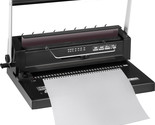 Manual Spiral Coil Binding Machine 34 Holes Puncher Documents Office 120... - $106.99