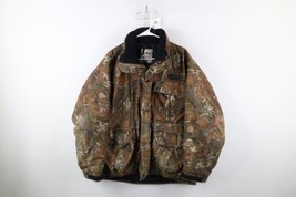 Vtg 90s Gander Mountain Mens Medium Distressed Mossy Oak Camouflage Jacket USA - £116.74 GBP