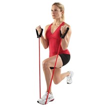 Toning Tube for Exercise Single Resistance Band Fitness Men Women Easy Use home - £42.22 GBP