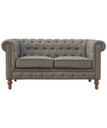 Artisan Furniture Multi Tweed 2 Seater Chesterfield Sofa - £990.80 GBP