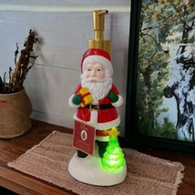 Spode Santa Claus Soap Dispenser Light Up Lotion Pump Never Used Christmas Tree  - £35.60 GBP