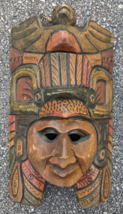 Vintage Wooden Mask Hand Carved Tiki Tribal - £63.15 GBP