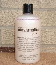 Philosophy Crispy Marshmallow Bars 3 in 1 Shampoo Shower Gel Bubble Bath... - £15.72 GBP