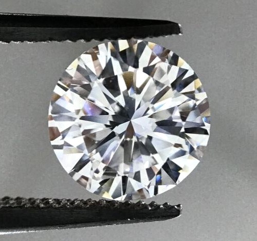 1.00 CT white moissanite DEF Round diamond i1 Clarity - $6.79