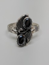 WM Co Vintage Sterling Silver 925 Hematite Ring Size 8 - $34.99