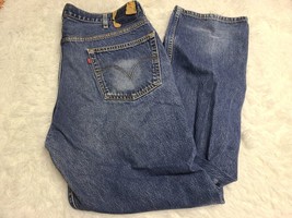 Vintage Men&#39;s Levi Strauss 505 Denim Blue Jeans Regular Fit Straight Leg 42 x 32 - £6.80 GBP
