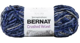 Bernat Crushed Velvet Big Ball Yarn - Navy Marine - £13.54 GBP