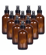 4 oz Empty Small Glass Spray Bottles for Cleaning Solutions - Amber Glas... - $24.74