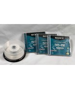 SONY Handycam 3 DVD+RW Mini Discs 60 min + 4 Memorex Mini DVD-RW Discs 3... - $59.35