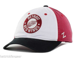 Detroit Red Wings Zephyr Hats Circle Trey NHL Hockey Team Logo Cap Dad Hat - £14.42 GBP