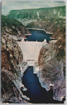 Vintage Postcard Aerial View Boulder Dam Hoover Dam Fortification Mountain 1947 - £11.35 GBP