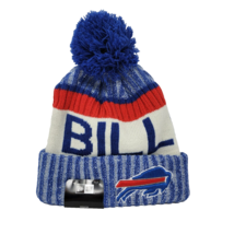 New Era NFL Buffalo Bills Red/White/Blue Beanie Pom New OSFA Unisex - £19.53 GBP