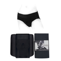 SpareParts Tomboi Rayon Briefs Harness Black Size XS - $108.95