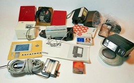 Canon Vivitar Agfatron 35mm SLR Film Camera Accessory Flash Lot &amp; More Vintage - £23.40 GBP