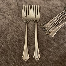 2! Oneida ANTICIPATION Deluxe Stainless Glossy Salad Forks 6 7/8&quot; - £18.29 GBP
