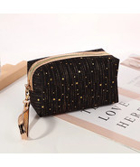 Napkin Cosmetic Bag Women Make Up Bag Bling Stars Pouch Wash Toiletry Ba... - $8.05 CAD