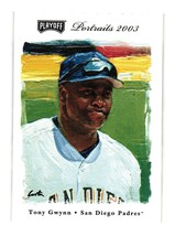 2003 Playoff Portraits #34 Tony Gwynn San Diego Padres - £3.08 GBP