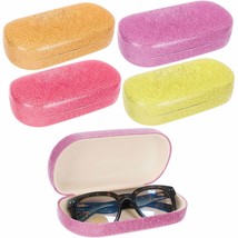 2Pc Bling Hard Shell Glasses Case Portable Sparkling Shiny Eyeglass Case... - £18.84 GBP