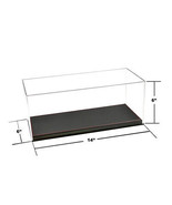 Showcase Acrylic Display Case w Black Synthetic Leather Base Mijo Exclus... - £43.28 GBP