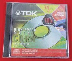 O) TDK CD Recordable Media CD-RW High Speed Data 650 MB/74 Minutes - $4.94