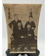 Picture Antique/Vintage Violinists 1917 Photograph Names on Back 6.75 x ... - £8.83 GBP