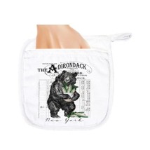 Happy Bear and His Salmon Pot Holder Oven Mitt - $92.07 MXN