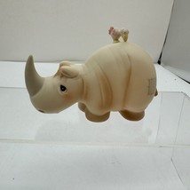 Precious Moments Friends to the End Rhino Figurine With Bird On Back - $11.29