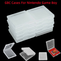 10 Pcs Clear Cases For Nintendo Gameboy Cartridge GBC GBP Dust Covers USA - $13.99