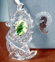 Waterford Seahorse Crystal Ornament Made Ireland Personalizable 107966 N... - $58.31
